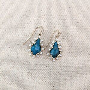 Kendra Scott Juniper blue apatite earrings